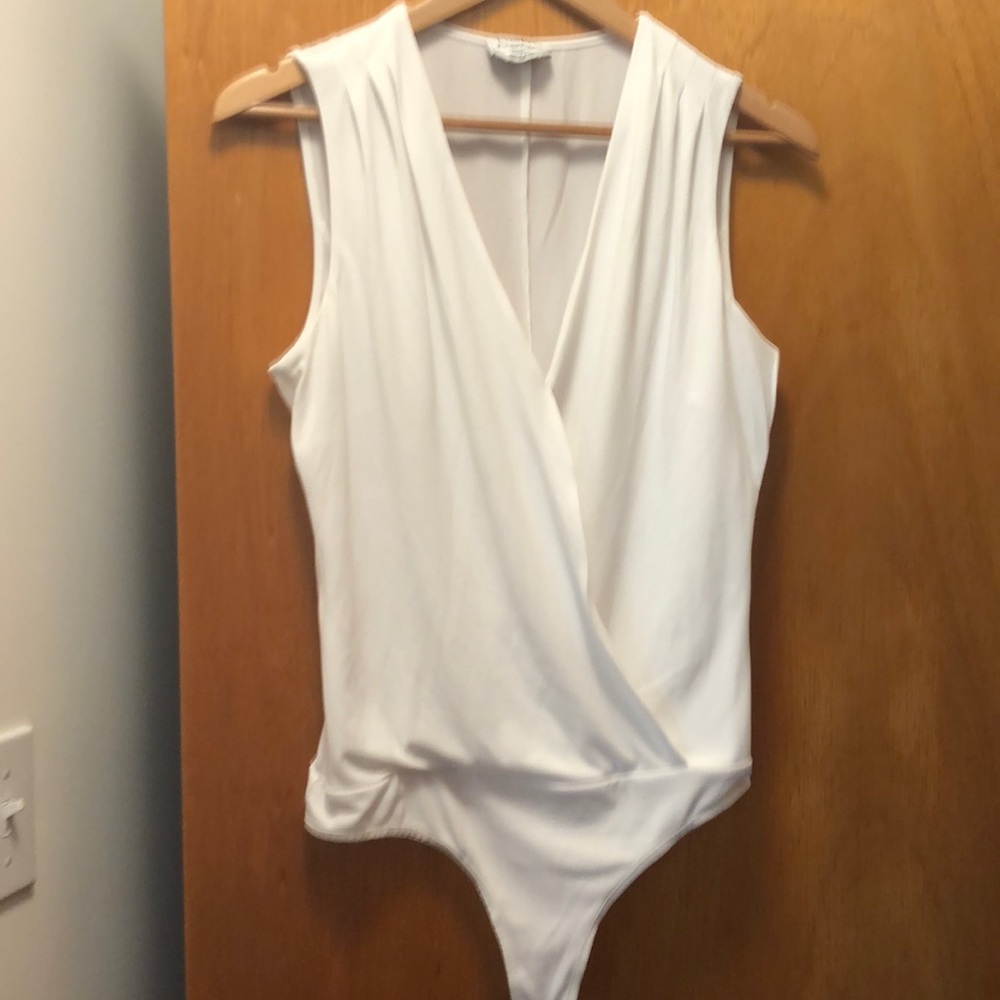 Bebe body suit,  white,  medium